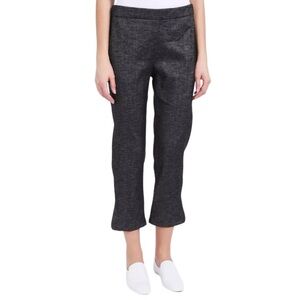 Theory Women’s Thorina Tierra Wash‎ Linen Blend Cropped Pants  Sz 4